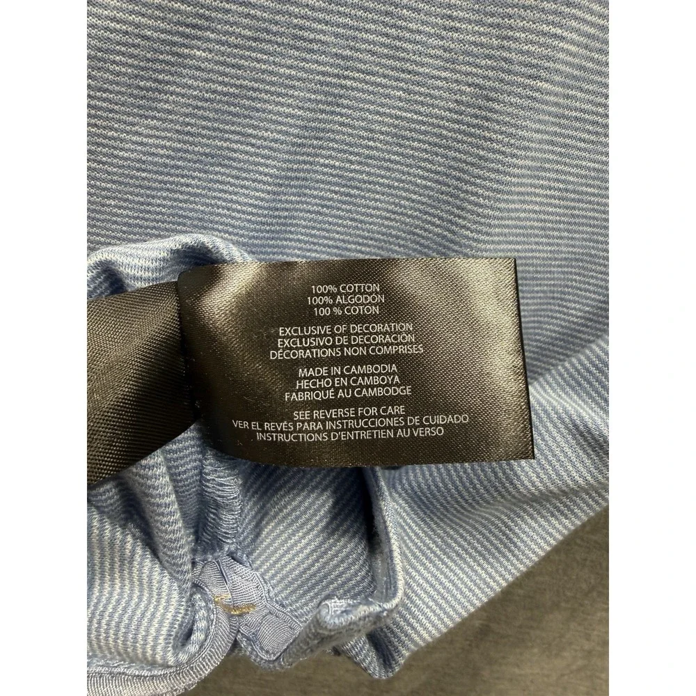 Banana Republic Men's Cotton Luxe Touch Polo Shirt, Blue, Large